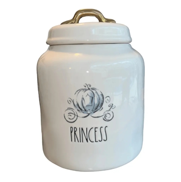 Rae Dunn Disney Princess Cinderella Cookie Jar Canister with Lid - Picture 3 of 9